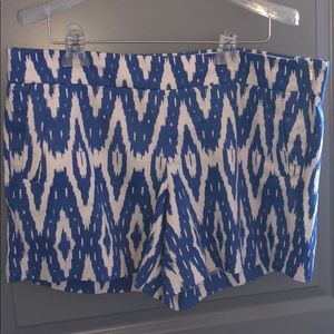 J. Crew patterned shorts, barely worn